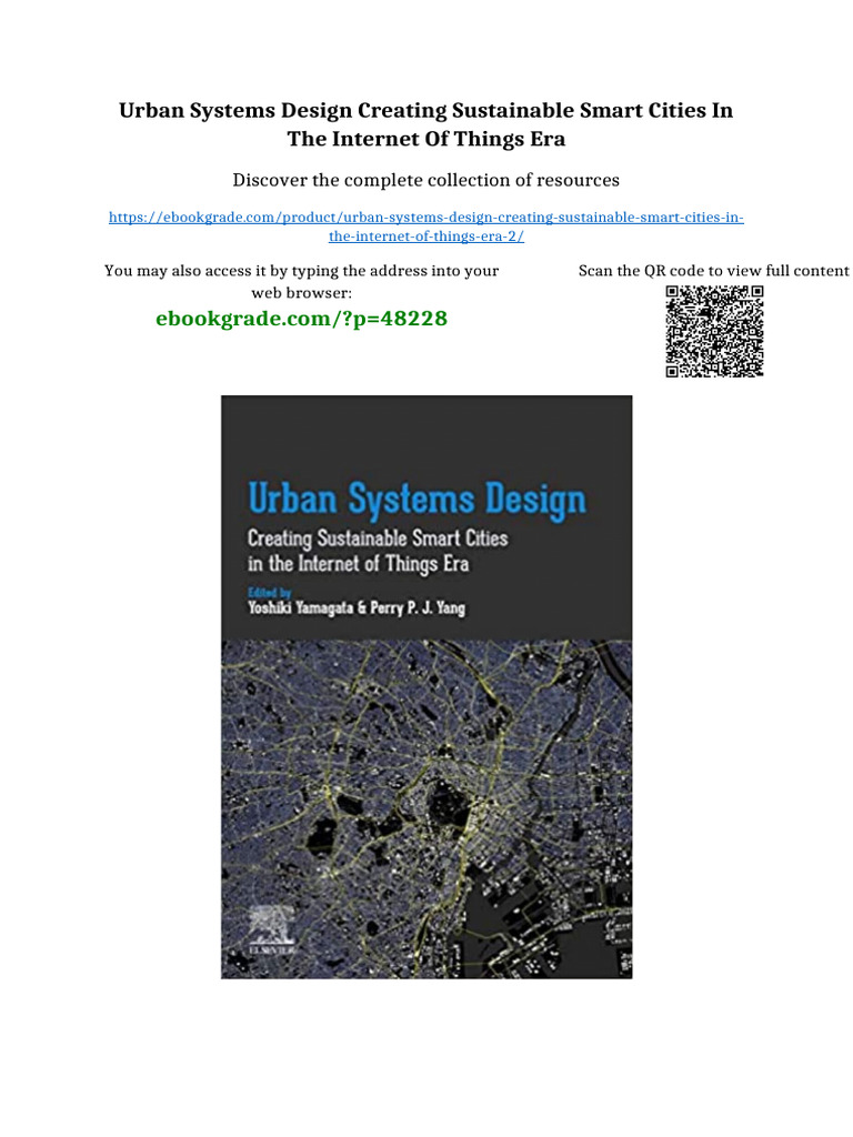 Urban Systems Design Creating Sustainable Smart Cities in the Internet ...