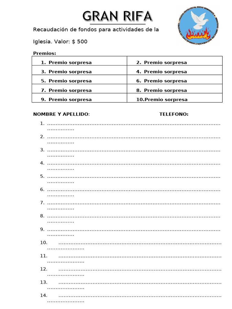Rifa 2026 | PDF