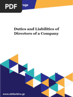 Directors' Liabilities Explained | PDF | Legal Liability | Board