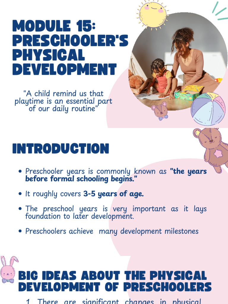 Preschoolers Physical Development | PDF | Drawing | Preschool
