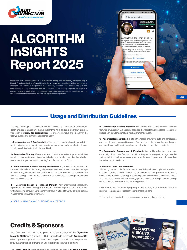 Algorithm InSights Report 2025 v1.0 | PDF | Linked In | Copyright