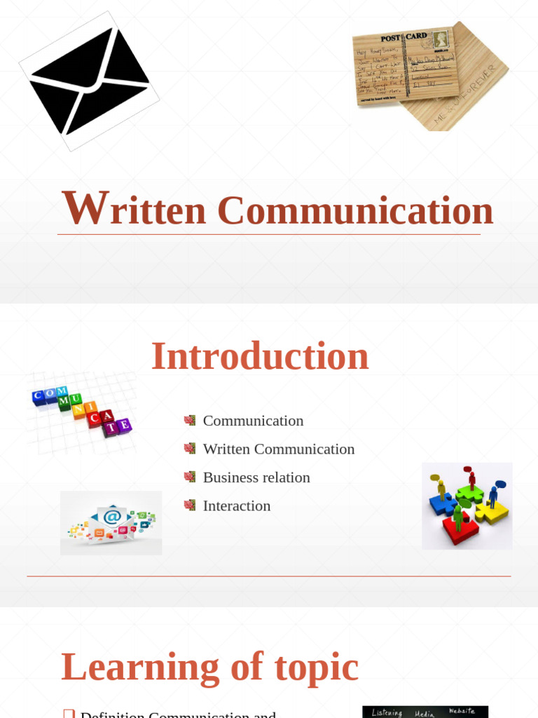 Written Communication | PDF