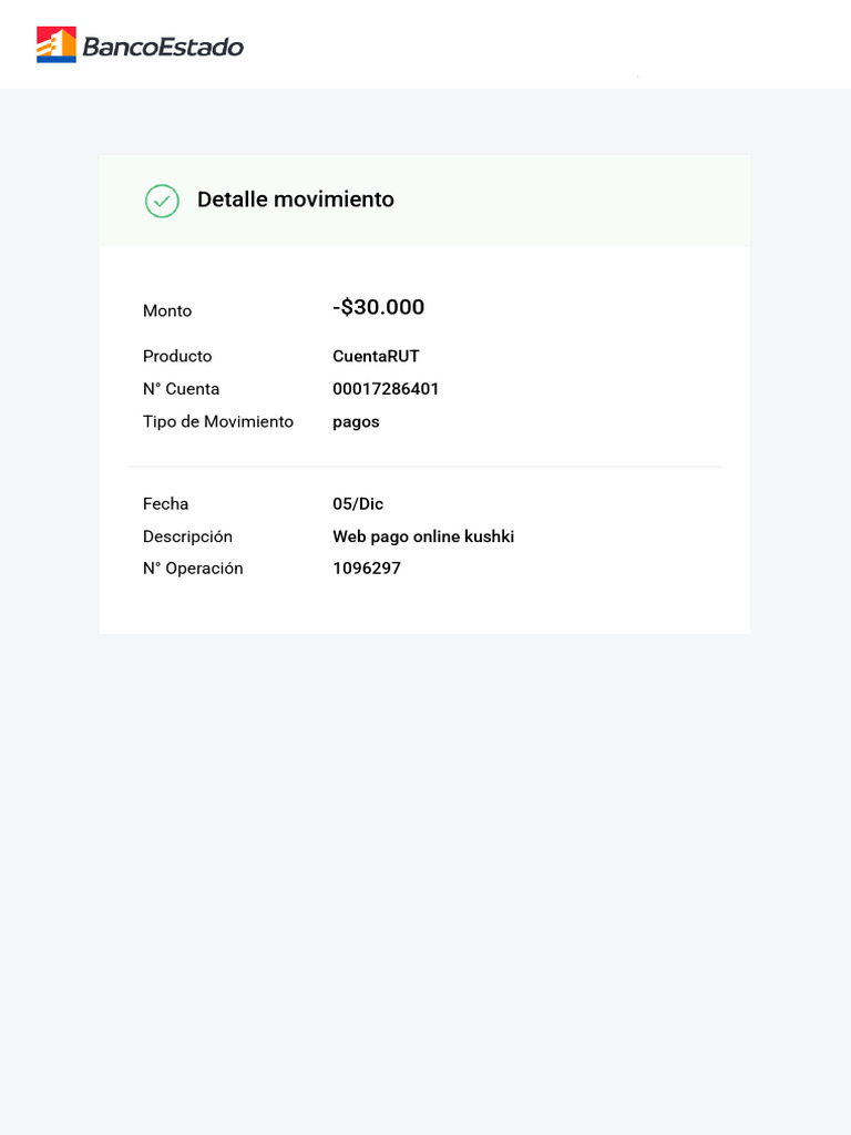 Detalle Movimiento 000038 | PDF