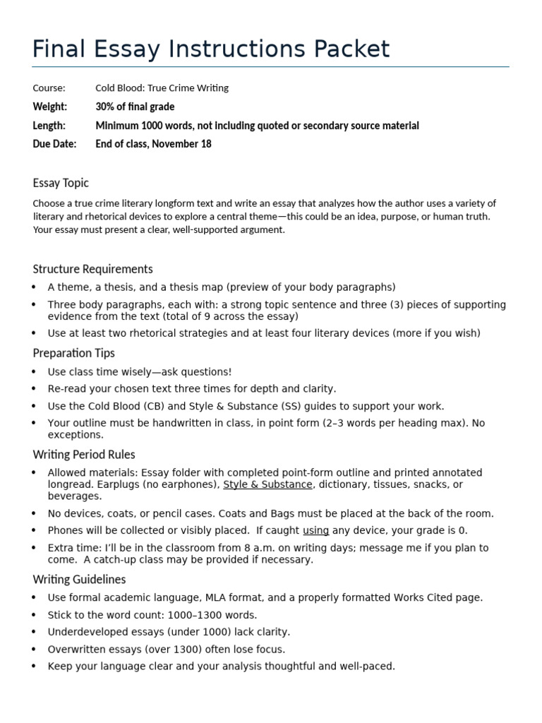 Final Essay 103 W25 | PDF | Essays | Syntax