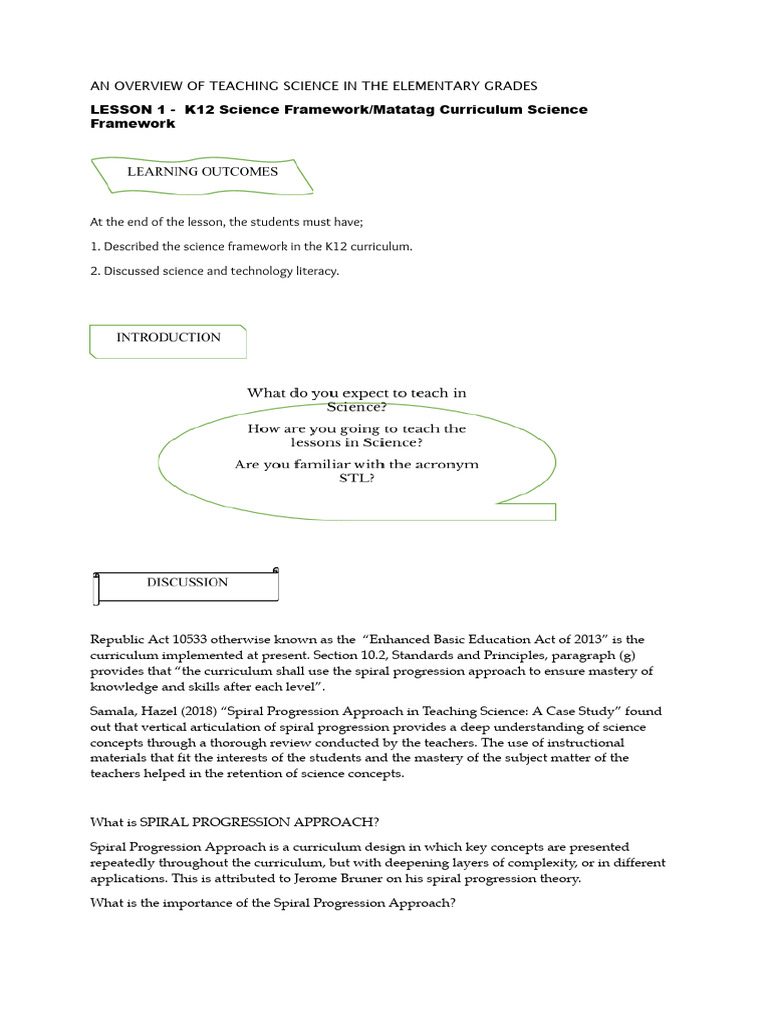 Science Framework 2023 | PDF | Learning | Science