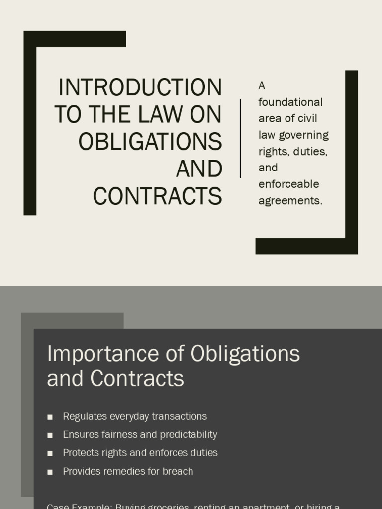 Intro ObliCon | PDF | Law Of Obligations | Legal Liability