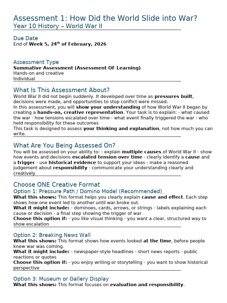 Assessment 1 Student Task Sheet | PDF | Thought | Cognitive Science