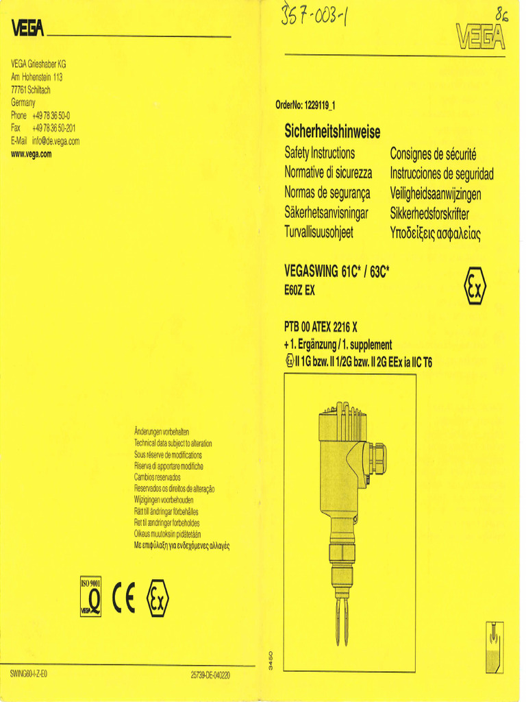 Vega 1 | PDF