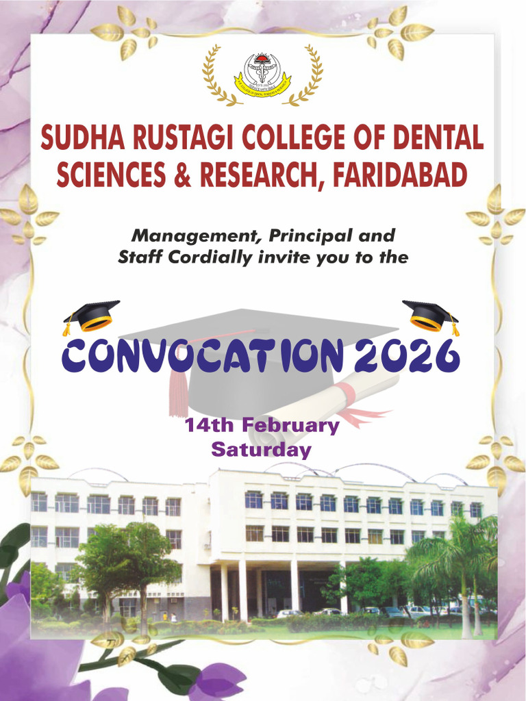 Convocation 2026 E-Invite. | PDF