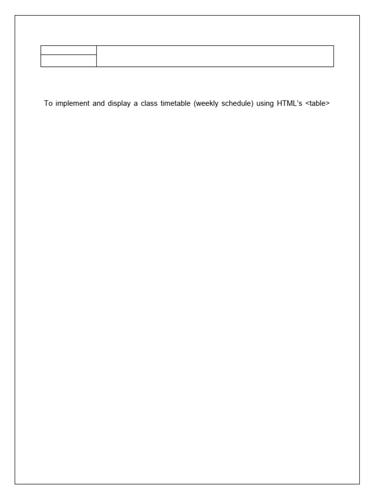 Web Designing Lab Manual With Border | PDF | Html | World Wide Web