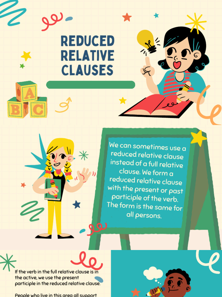 Reduced Relative Clauses | PDF