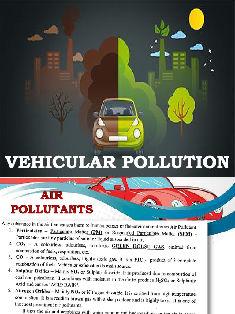 1.4 Vehicular Pollution | PDF