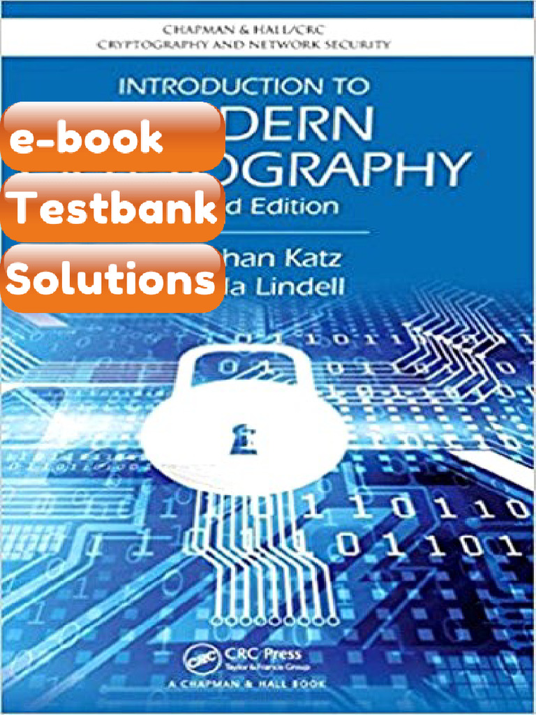 Introduction to Modern Cryptography 2nd Katz Testbank & eBook | PDF ...