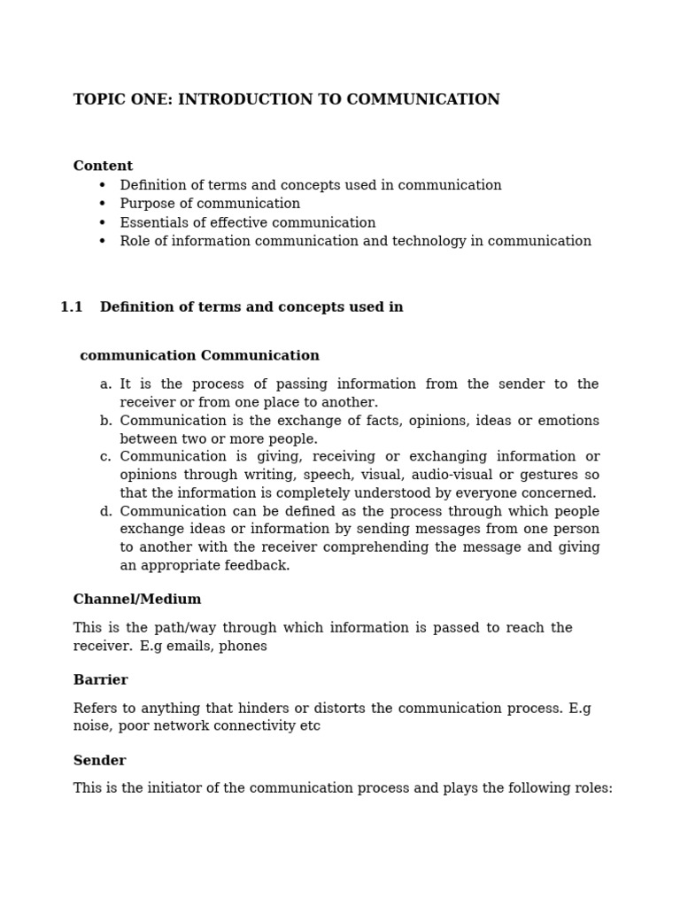 Notes On Apply Communication Skills | PDF | Communication | Information