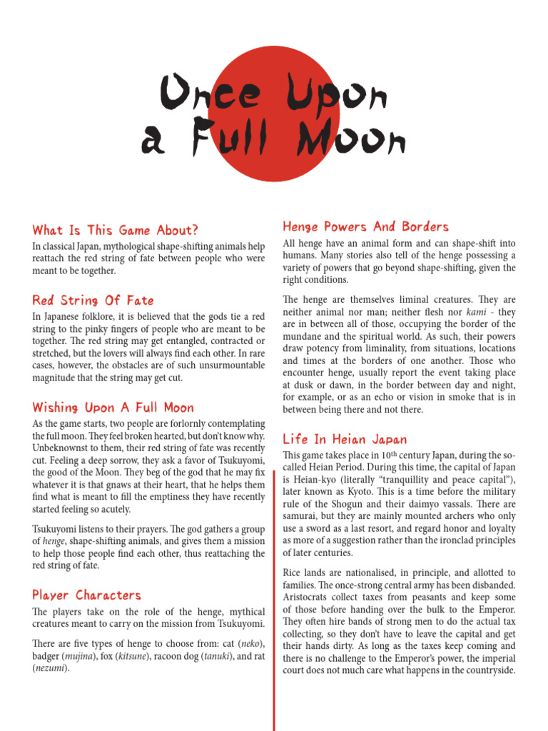 Once Upon A Full Moon | PDF