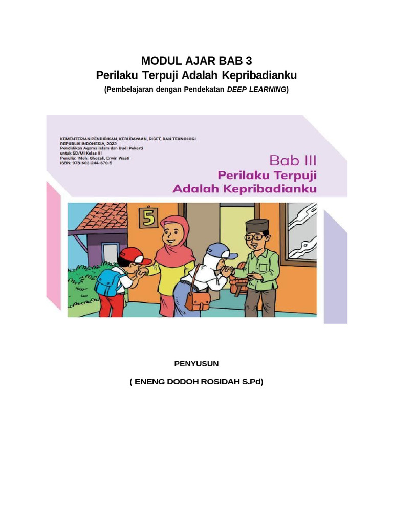 Modul Ajar Bab 3 Kls 3-Min | PDF