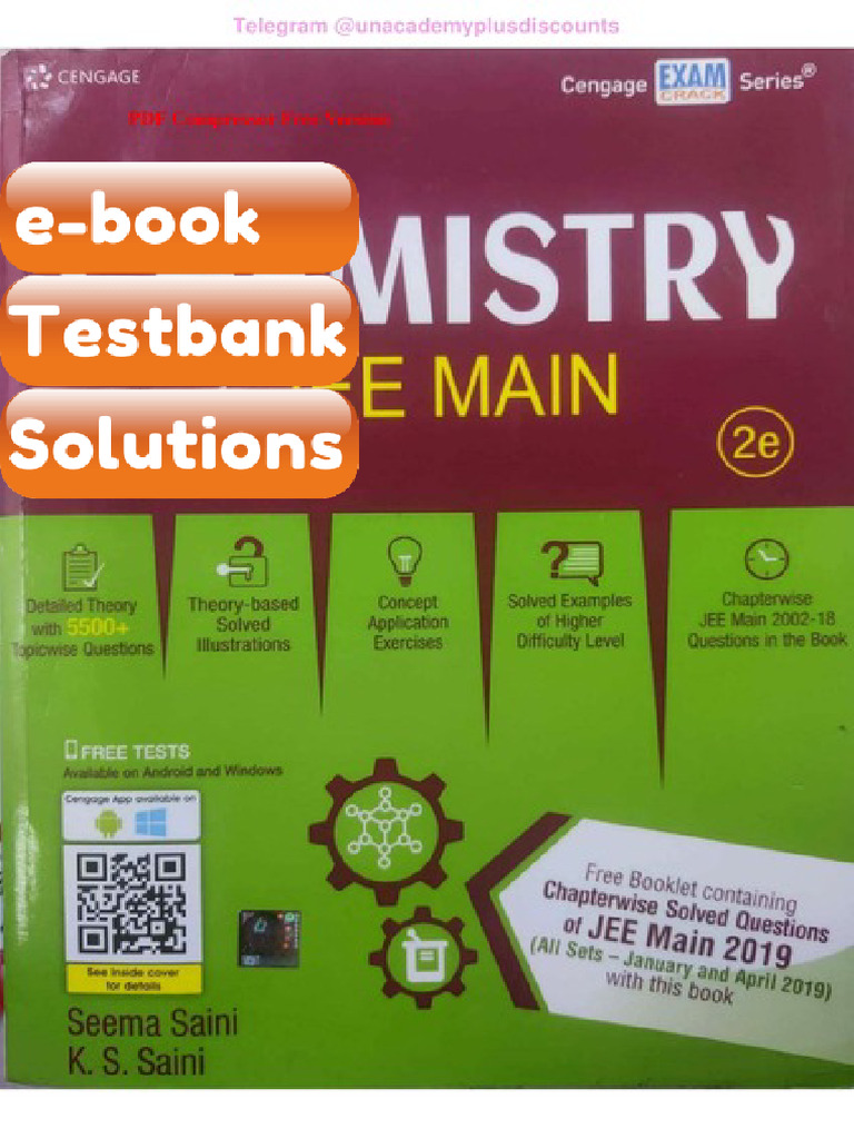 eBook & Testbank Cengage Chemistry Jee Mains 2e | PDF | Trigonometry ...
