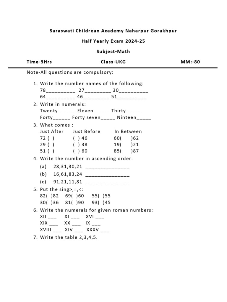 Class 1st | PDF