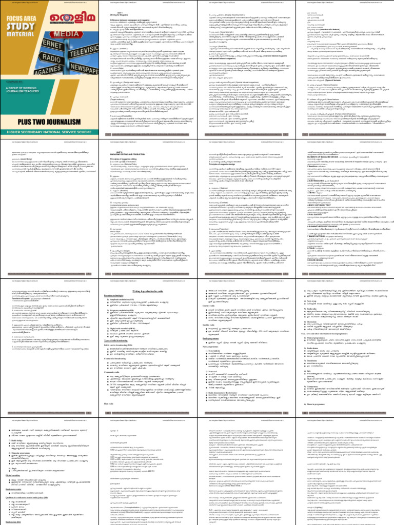 Plus Two Journalism Micro | PDF