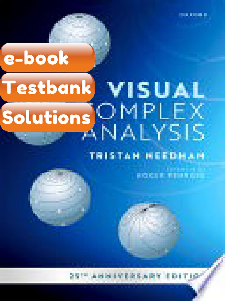 Visual Complex Analysis 25th Anniversary Edition Tristan Needham ...