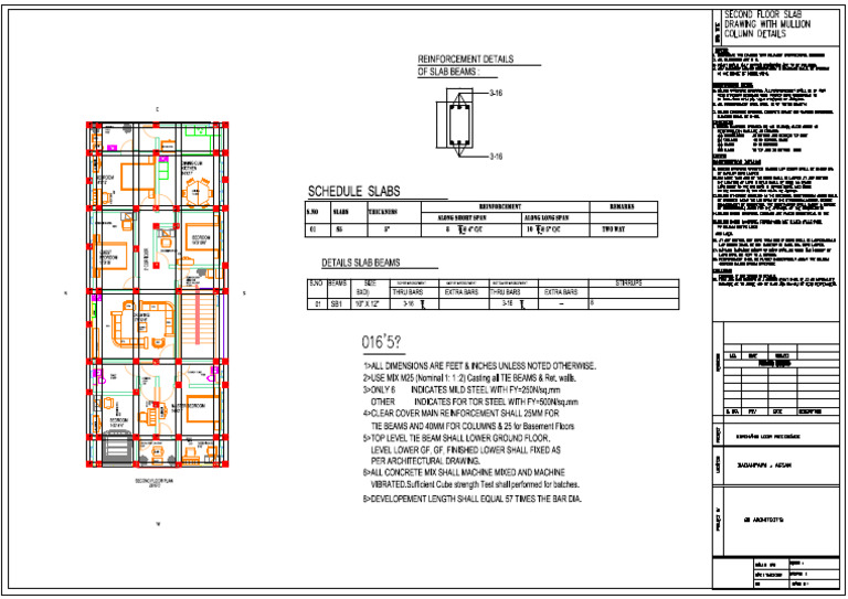 Second Floor Slab Plan | PDF