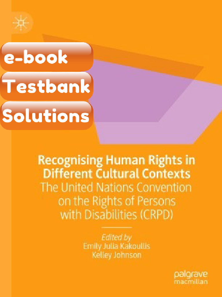 Testbank - Recognising Human Rights in Different Cultural Contexts the ...