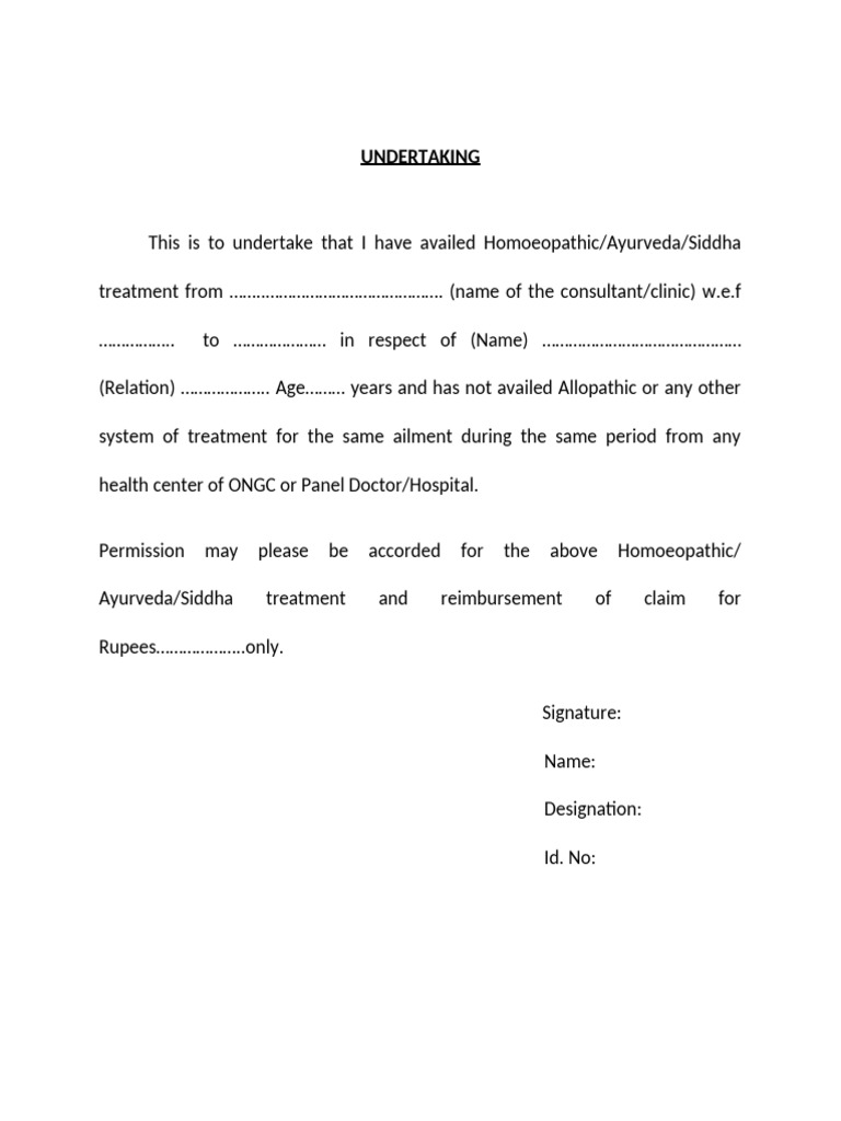 Undertaking Letter for OSM | PDF
