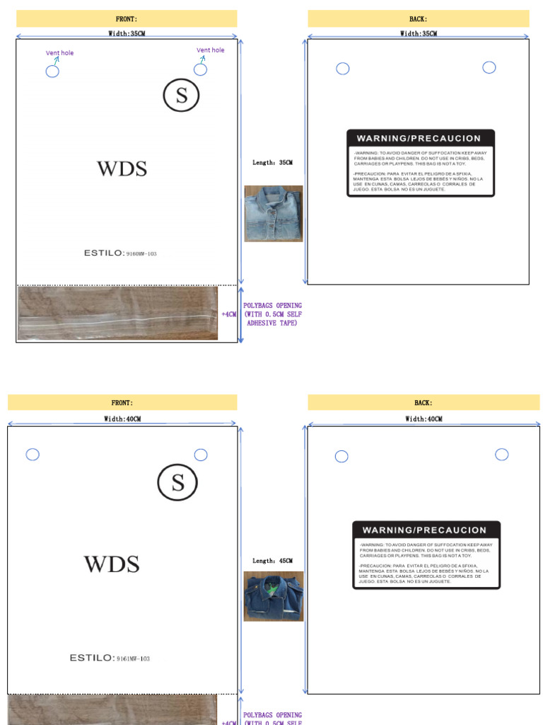 POLYBAG Layout For Approval-16912N-103 | PDF
