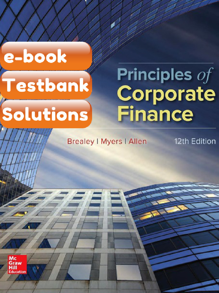 Principles of Corporate Finance Brealey Ebook & Testbank | PDF ...