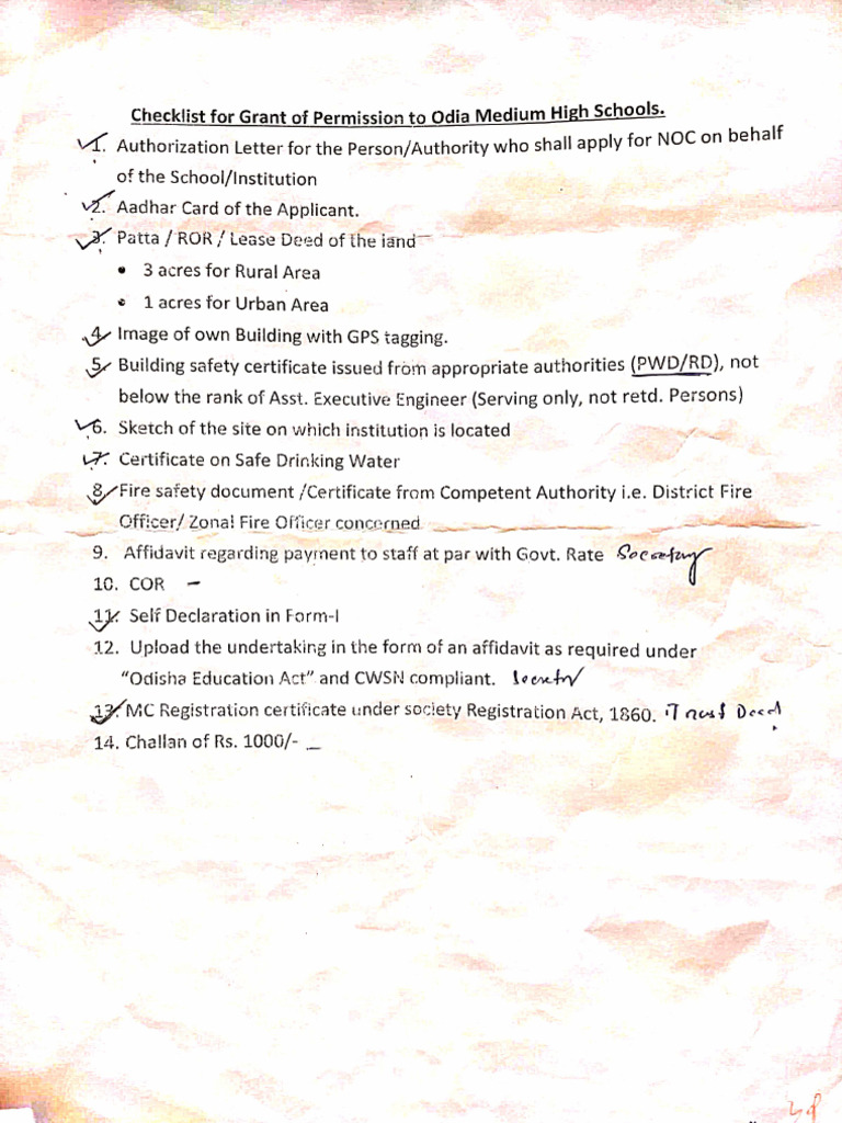Checklists | PDF