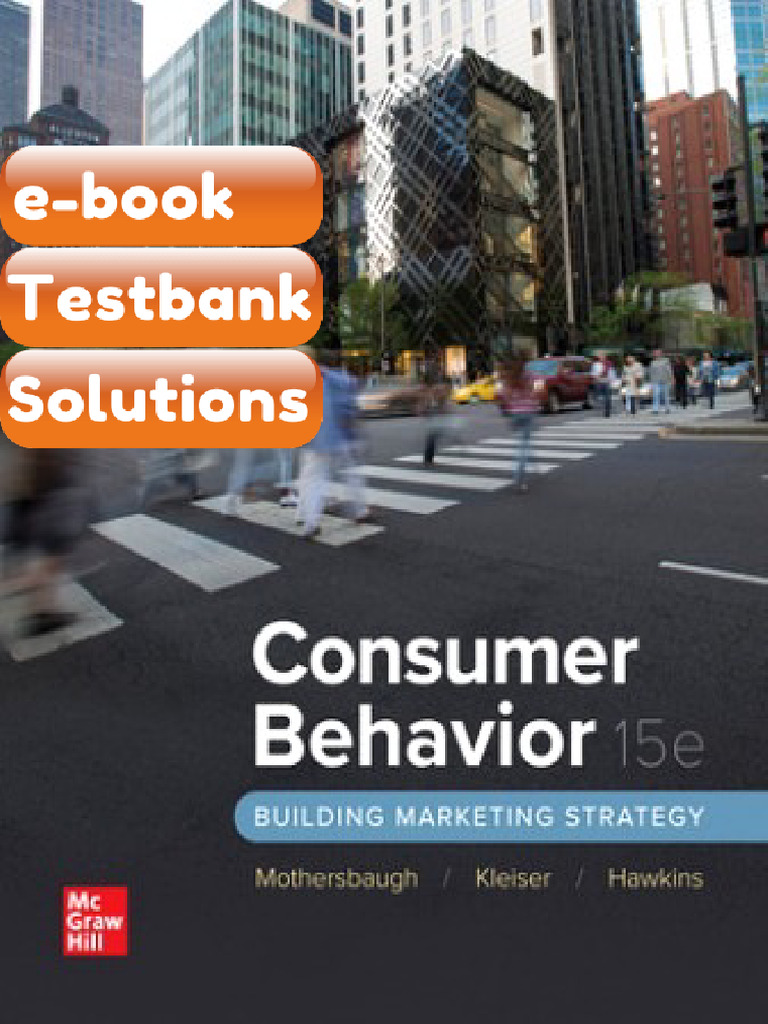 Consumer Behavior Building Marketing Strategy 15th Edition