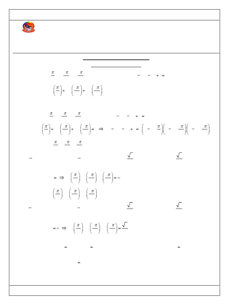 Maths - Quick Revision Test - Paragraph Correct Choice Type Questions ...