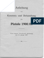 Instruction For Knowledge and Treatment of The Pistole 1900 L 06 (Luger) (31 January 1911) German