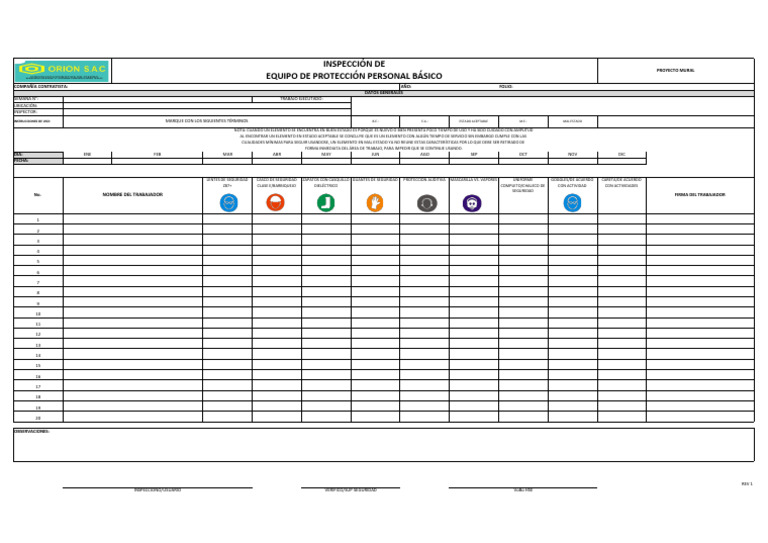 Check List Epp | PDF
