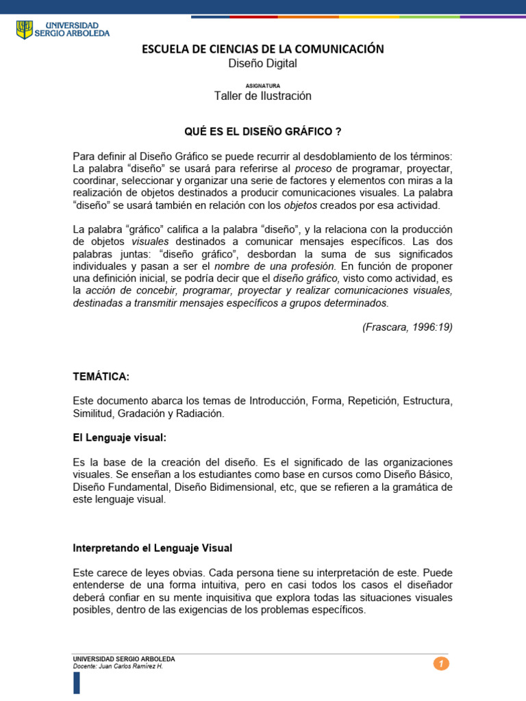 Guía de Conceptos 1 - Diseño Básico | PDF | Diseño gráfico | Diseño