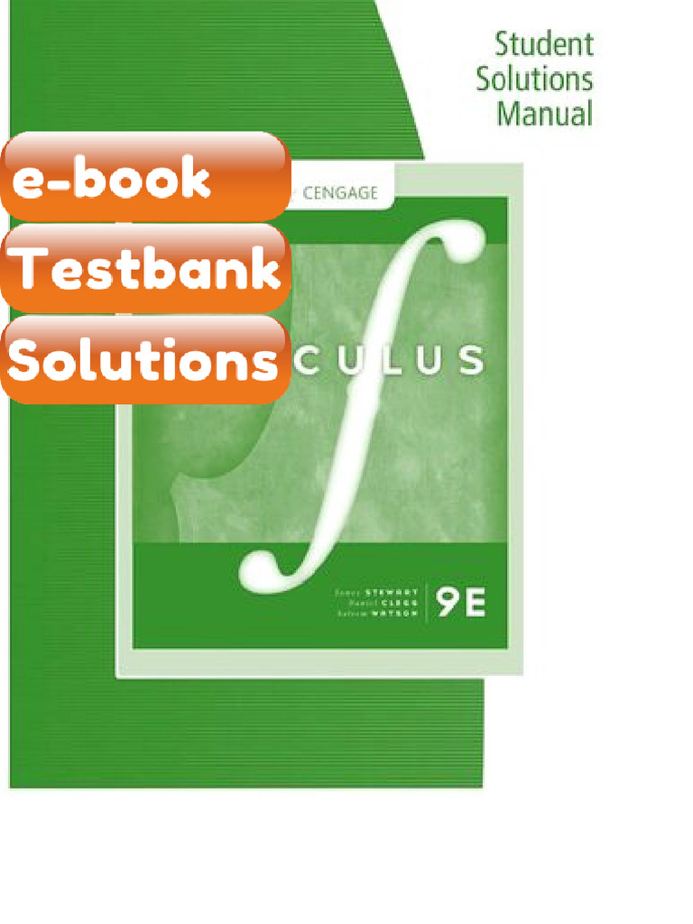 Ebook & Testbank Student Solutions Manual Chapters 1216 For ...