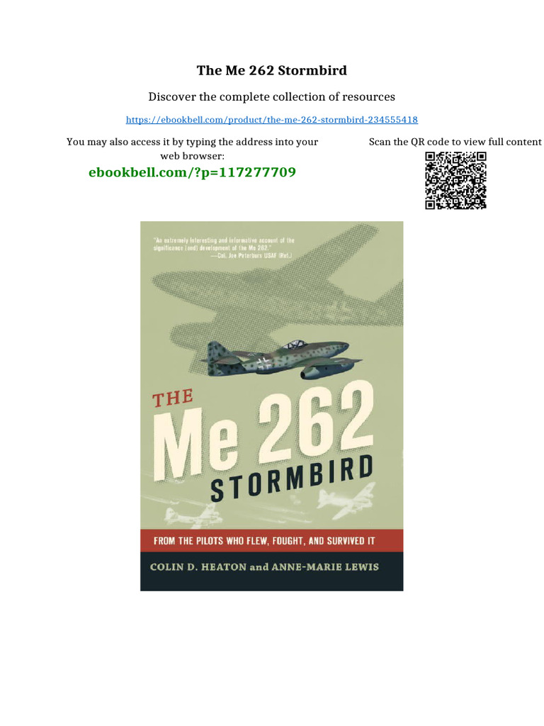 The Me 262 Stormbird Online Version | PDF | Matrix (Mathematics) | Algebra