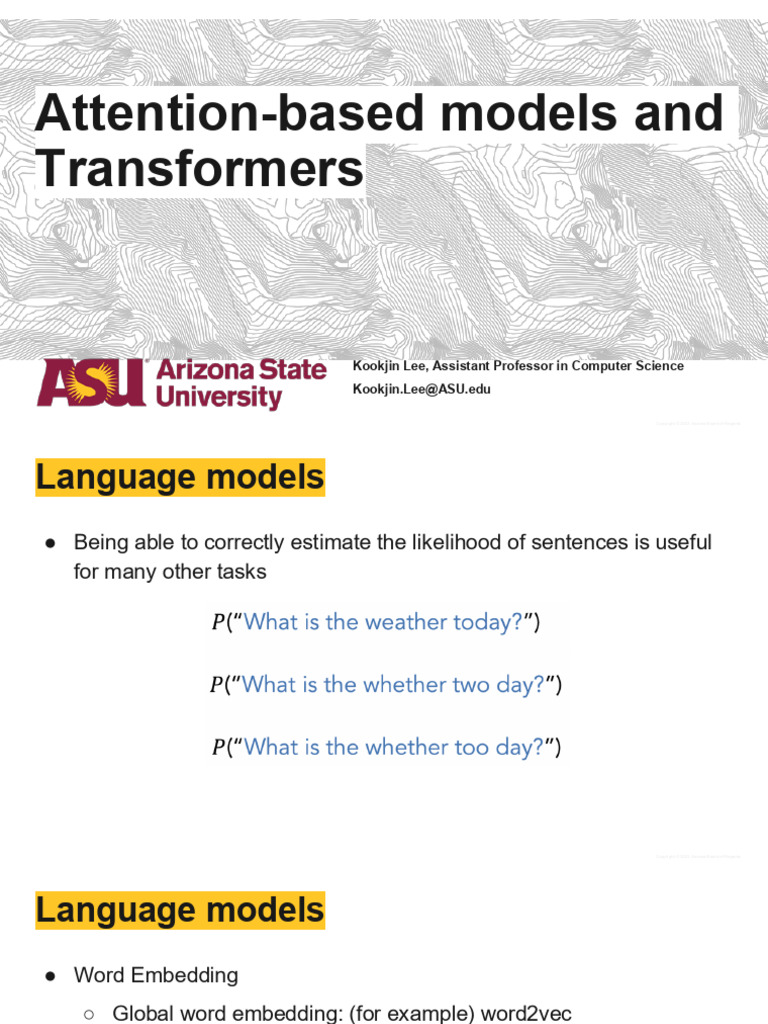 L20 Attention Transformer | PDF | Applied Mathematics | Algorithms