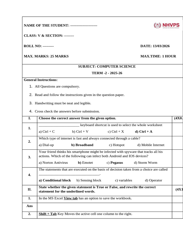 Grade5 Term 2 | PDF