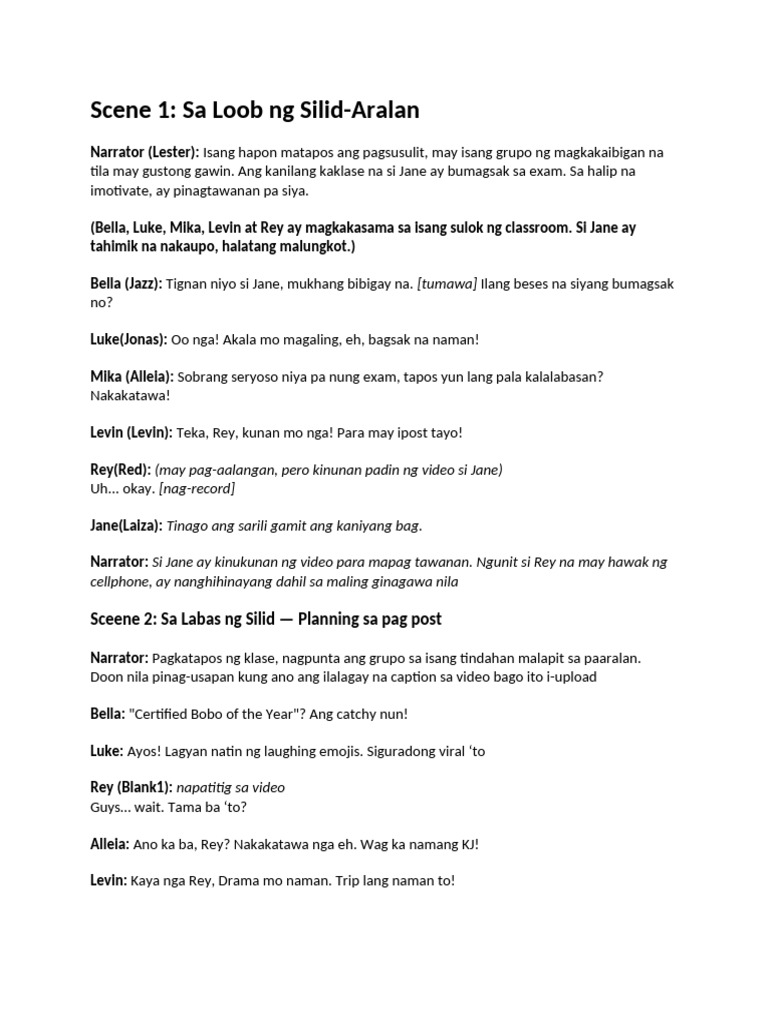 Esp Roleplay Script | PDF