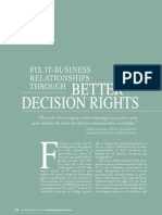 Better Decision Rights: Fix It-Business Relationships Through