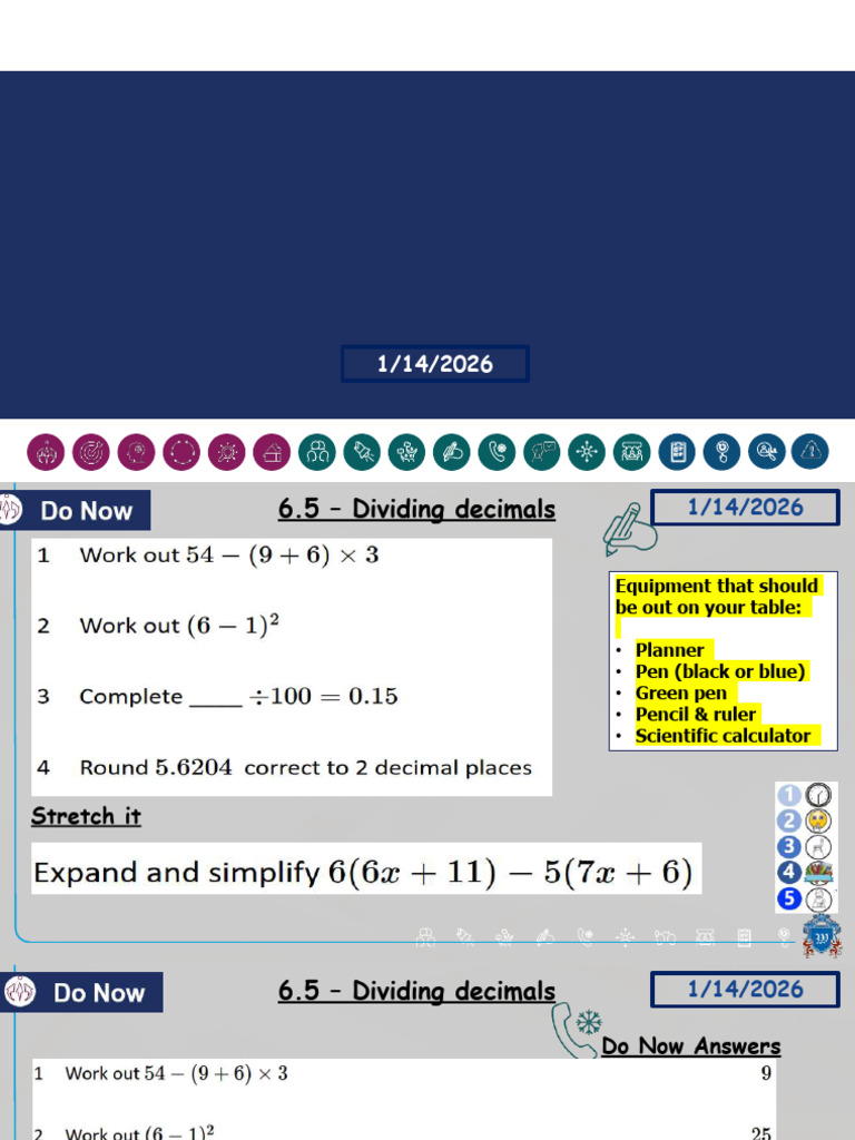 6.5 - Dividing Decimals | PDF