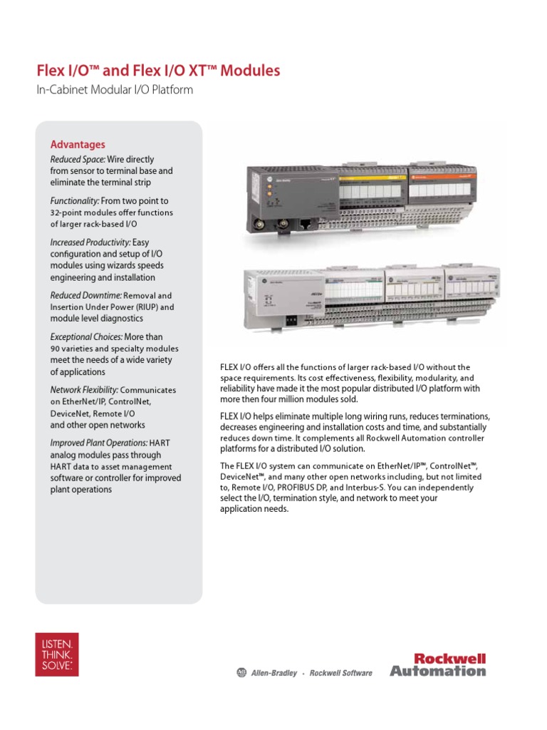 Ab Flex Io Manual PDF Modularity Computer Network
