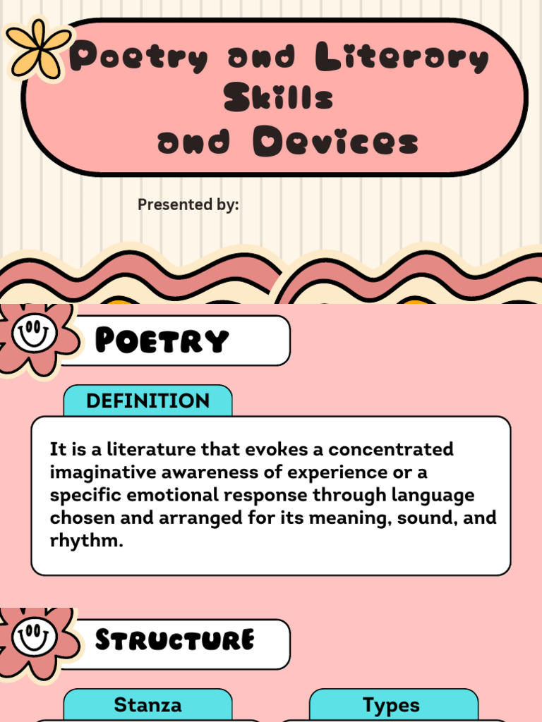 Elt 206 100 Poetic and Rhetorical Devices | PDF | Poetry | Metre (Poetry)