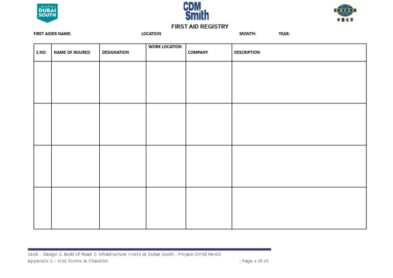 First Aid Registry | PDF