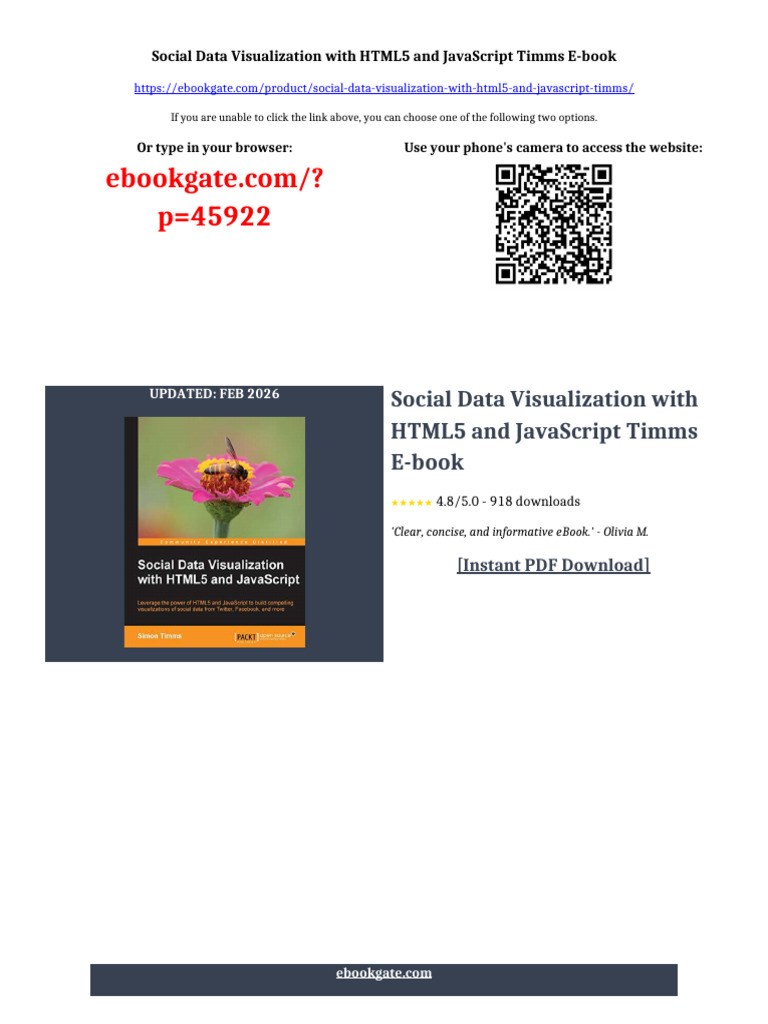 Social Data Visualization with HTML5 and JavaScript Timms ebook ...
