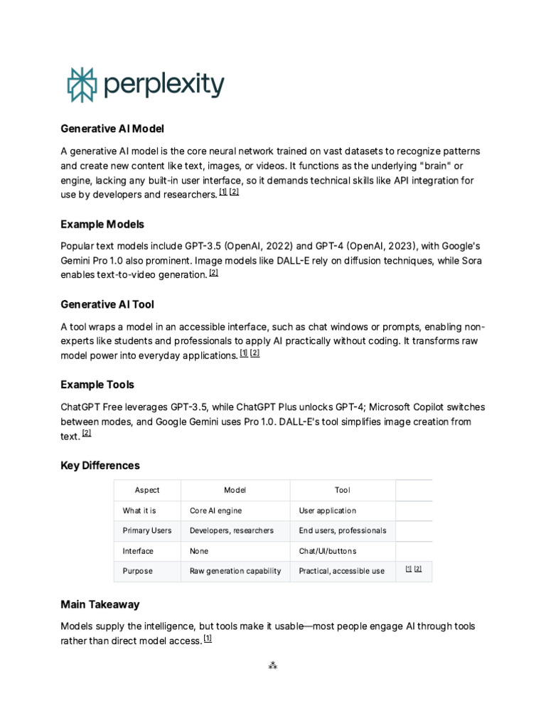 Generative AI Model | PDF