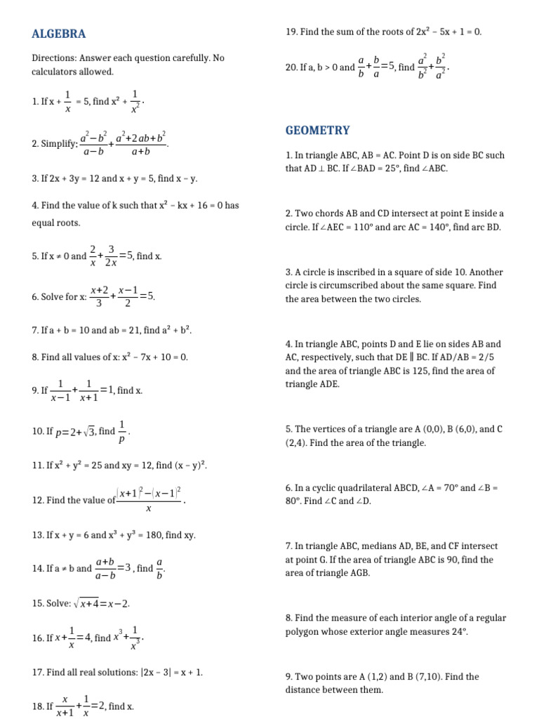 Algebra - Statistics | PDF | Quartile | Elementary Mathematics