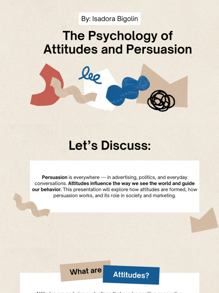 The Psychology of Attitudes and Persuasion PDF | PDF