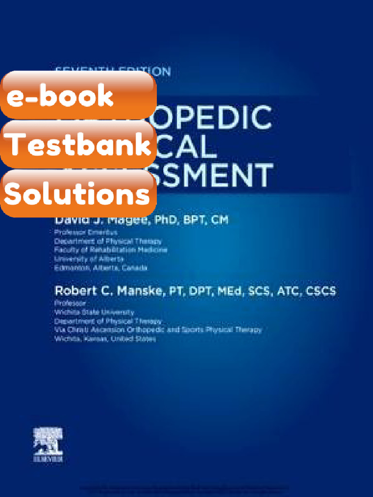 Ebook & Testbank Orthopedic Physical Assessment 7th 2021 David J